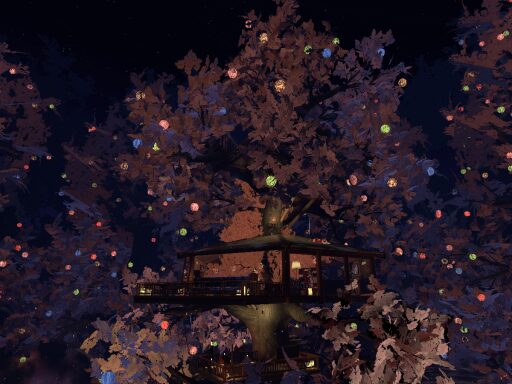 まろの森(夜桜)MARONOMORI -YOZAKURA-