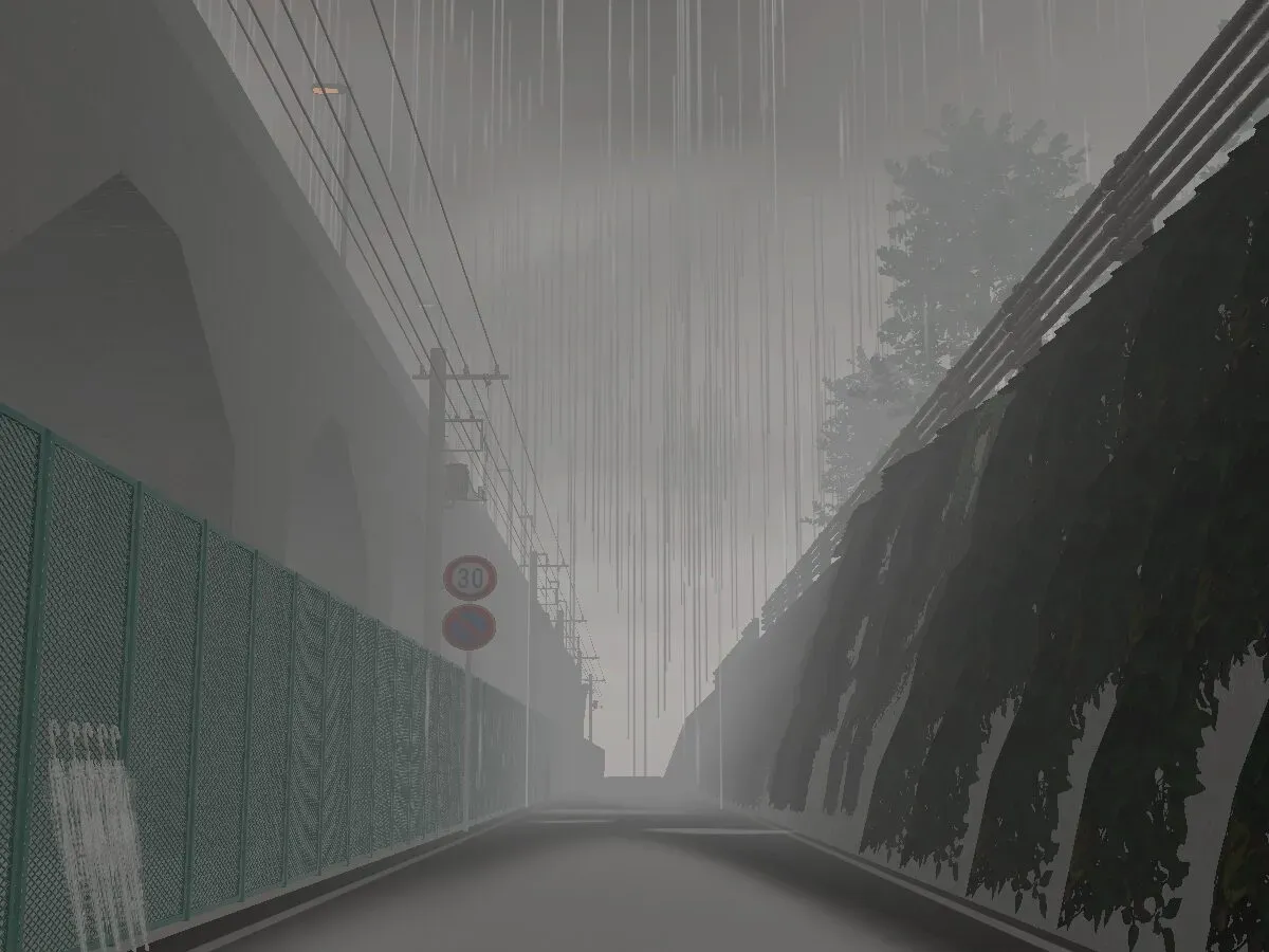 park in the rain-雨降る公園-