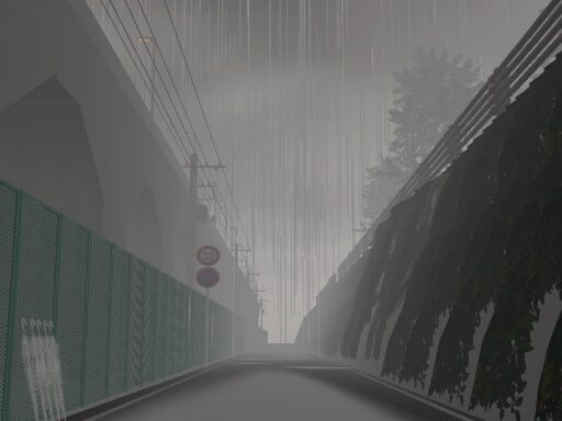 park in the rain-雨降る公園-