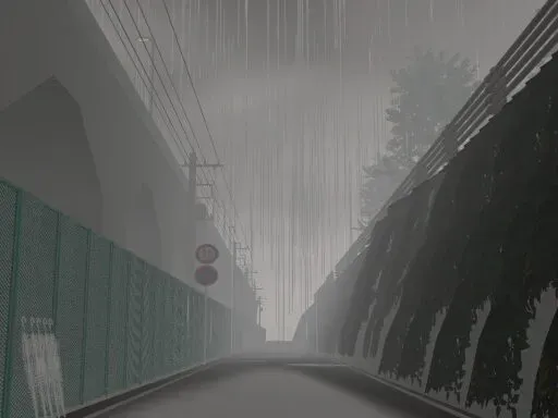 park in the rain-雨降る公園-