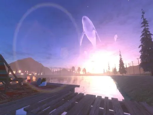 Yayoi twilight lakeside