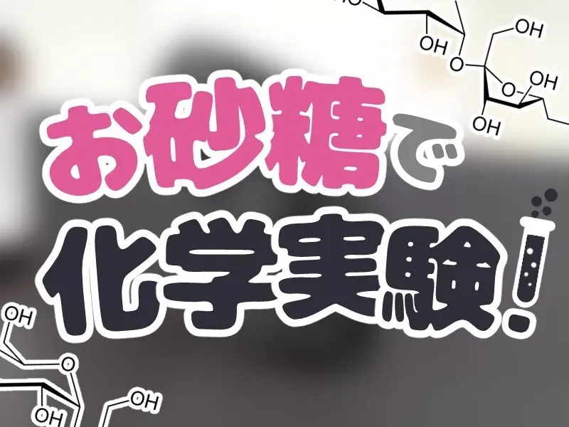 お砂糖で化学実験！