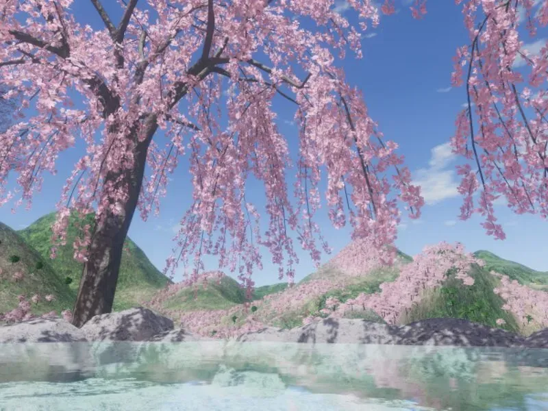 春の山見温泉 Day-Night Yamami Hot Spring （Spring）