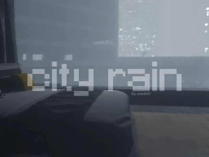 City rain