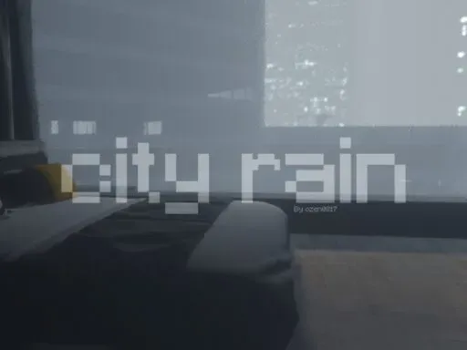 City rain