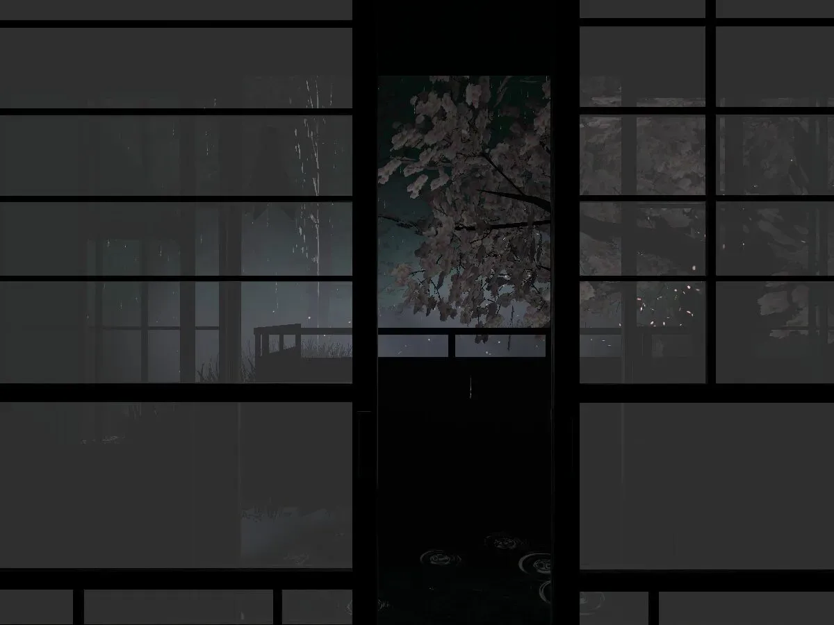 雨音と足音 -rainy night-