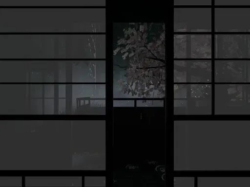 雨音と足音 -rainy night-