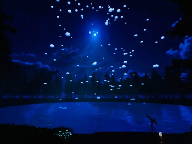 宙へ紡ぐ湖 – Lake Weaving Toward the Cosmos –