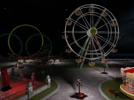 Amusement Park by Night