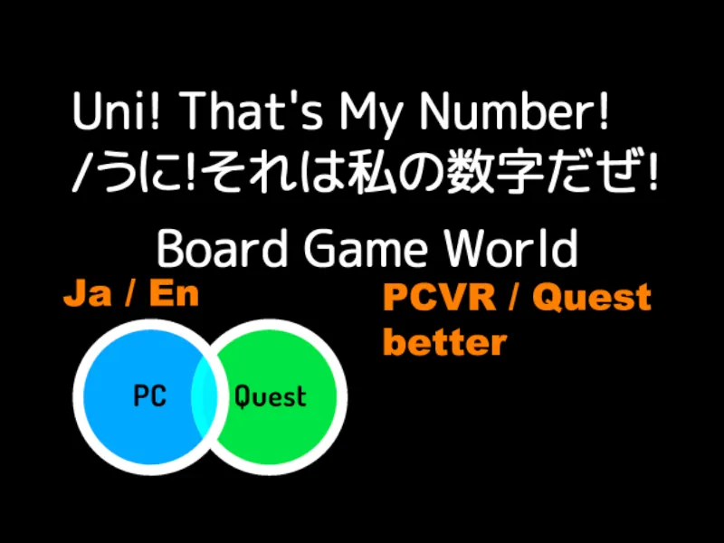 Uniǃ That’s My Numberǃ⁄うにǃそれは私の数字だぜǃ
