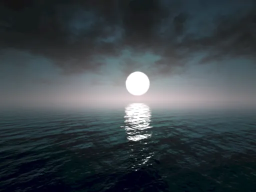 Floating In the sea